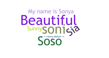 Nama panggilan - Sonia