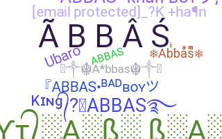 Nama panggilan - Abbas