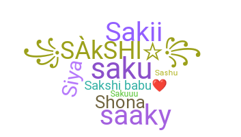 Nama panggilan - Sakshi