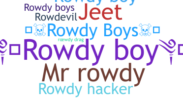 Nama panggilan - RowdyBoy
