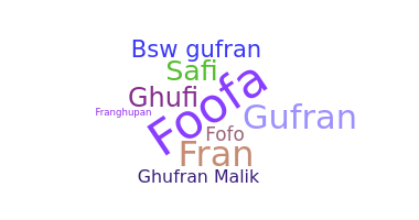 Nama panggilan - Ghufran