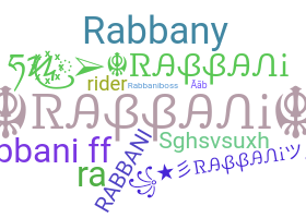 Nama panggilan - Rabbani
