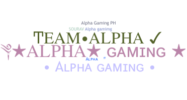 Nama panggilan - AlphaGaming