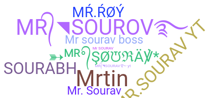 Nama panggilan - Mrsourav