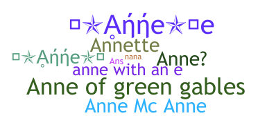 Nama panggilan - Anne