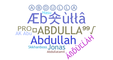 Nama panggilan - Abdulla