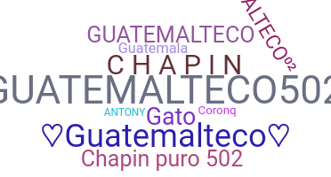 Nama panggilan - Guatemalteco