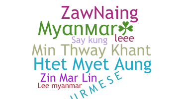 Nama panggilan - Myanmar