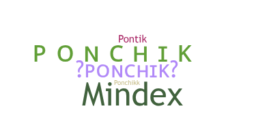 Nama panggilan - Ponchik