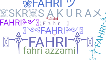 Nama panggilan - Fahri