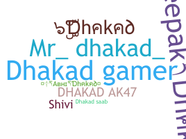 Nama panggilan - Dhakad