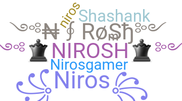 Nama panggilan - Nirosh