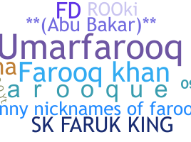Nama panggilan - Farooq