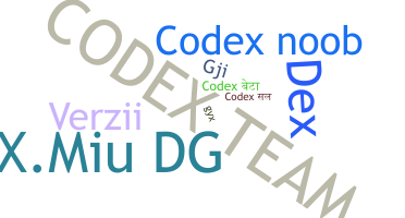 Nama panggilan - Codex