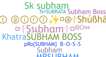 Nama panggilan - SubhamBoss