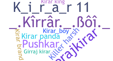 Nama panggilan - Kirar