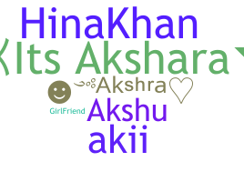 Nama panggilan - Akshra