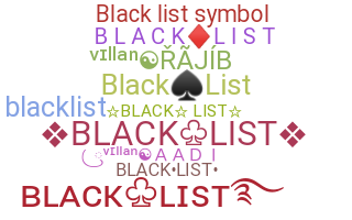 Nama panggilan - blacklist