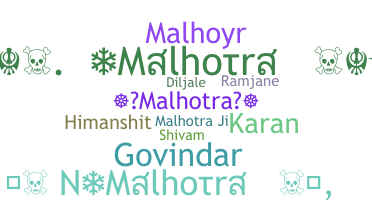 Nama panggilan - Malhotra
