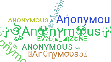 Nama panggilan - Anonymous