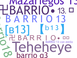 Nama panggilan - Barrio13