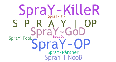 Nama panggilan - Sprayop