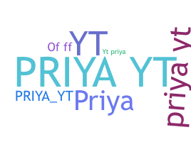 Nama panggilan - PriyaYT
