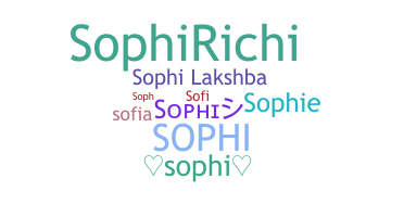 Nama panggilan - Sophi