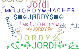 Nama panggilan - Jordy