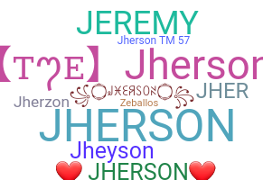 Nama panggilan - Jherson