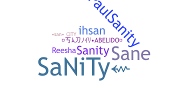 Nama panggilan - SaNiTy