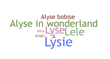 Nama panggilan - Alyse