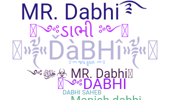 Nama panggilan - Dabhi