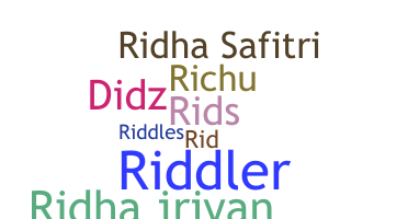 Nama panggilan - Ridha