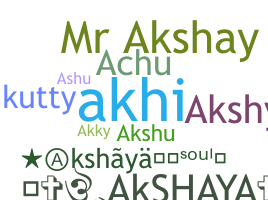 Nama panggilan - Akshaya
