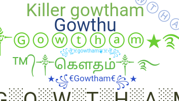 Nama panggilan - Gowtham