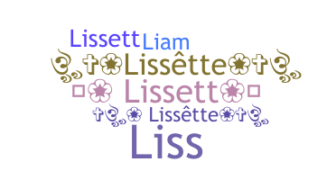 Nama panggilan - lissett