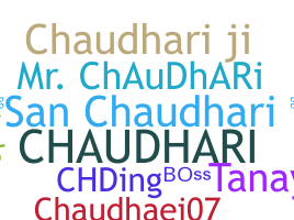 Nama panggilan - Chaudhari
