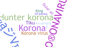 Nama panggilan - koronavirus