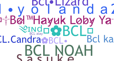 Nama panggilan - BCL