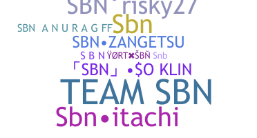 Nama panggilan - SBN