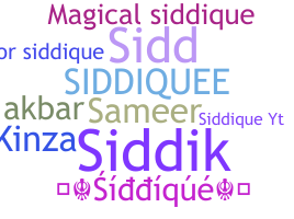 Nama panggilan - Siddique