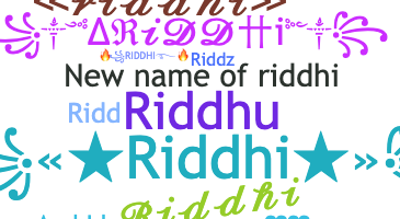 Nama panggilan - riddhi