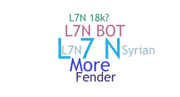 Nama panggilan - L7N
