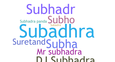 Nama panggilan - Subhadra
