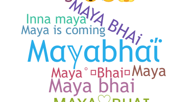 Nama panggilan - Mayabhai
