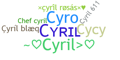 Nama panggilan - Cyril