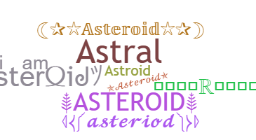 Nama panggilan - Asteroid