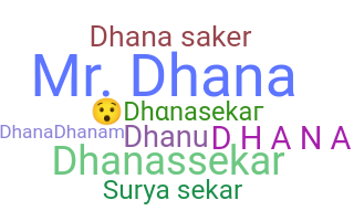 Nama panggilan - Dhanasekar