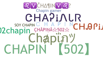Nama panggilan - Chapin